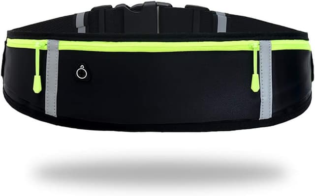 Thumbnail 6 de GORWRICH Running Belt with Waterproof Adjustable Elastic Strap (Full Black)