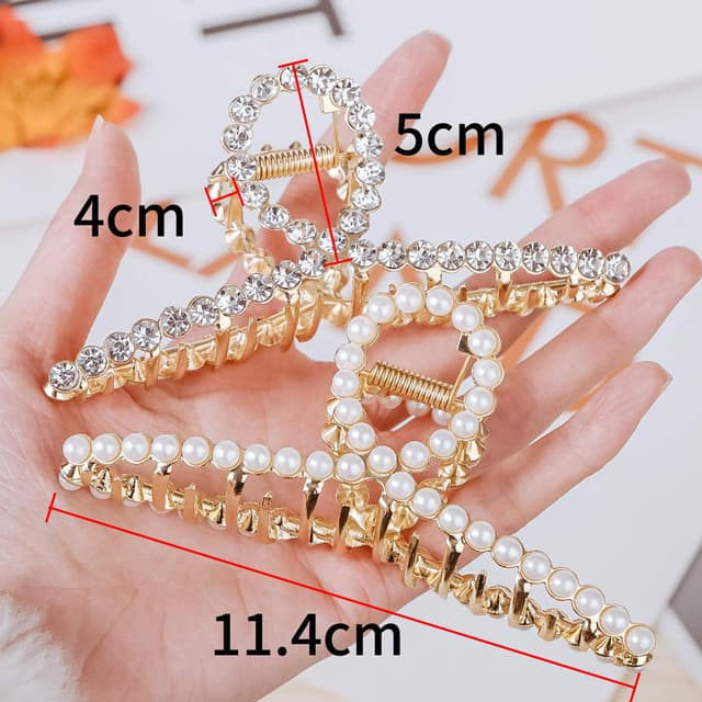 Detalle de Haarspangen Damen Metall Groß 11,5 cm