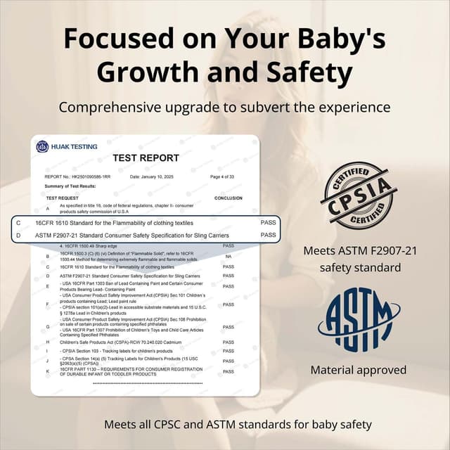 Thumbnail 4 de Plus Size Baby Sling Carrier