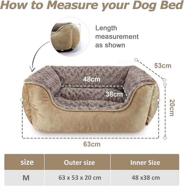 Thumbnail 5 de JOEJOY Dog Bed Medium Washable Calming