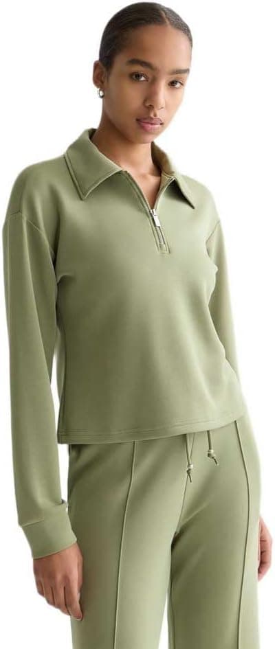 Detalle de Scotch & Soda Modal Utility Sweatshirt pour femme – maillot de survêtement confortable