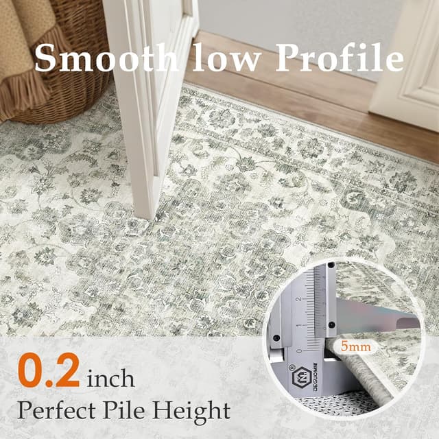 Thumbnail 6 de Vintage area rug 160x230cm for indoor use