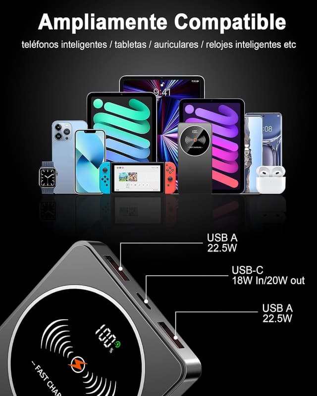 Thumbnail 4 de Nllosa Power Bank 10000mAh carga rápida 22.5W