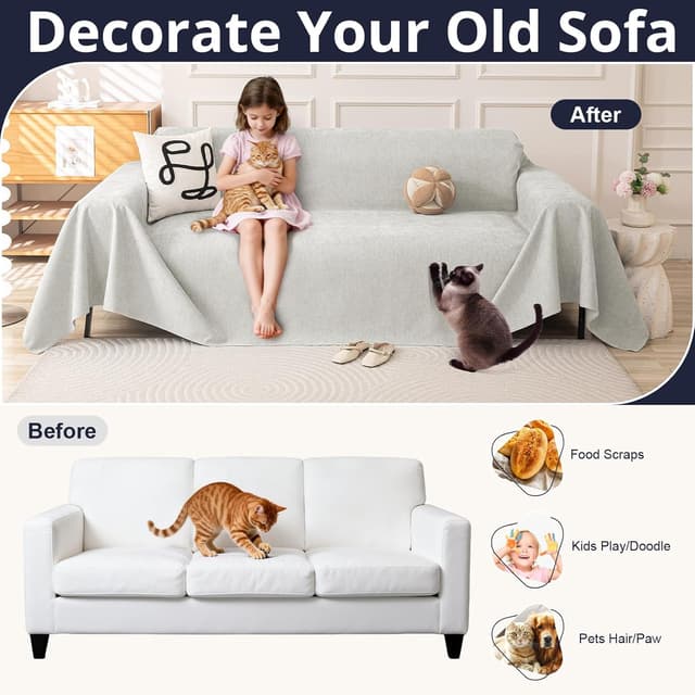 Detalle 2 de Royhom Telo copridivano 3 posti 180x340