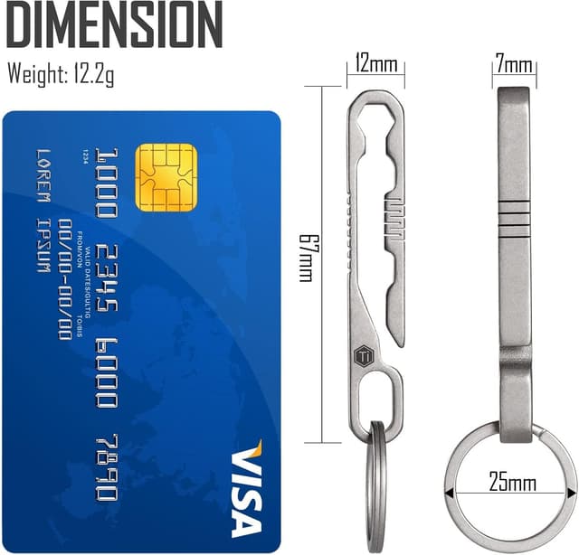 Detalle 1 de KeyUnity KM07 keychain clip 67mm