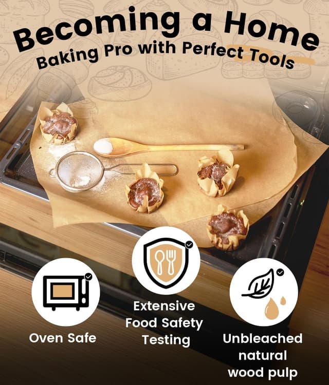 Thumbnail 3 de Unbleached Parchment Paper Sheets 12x16