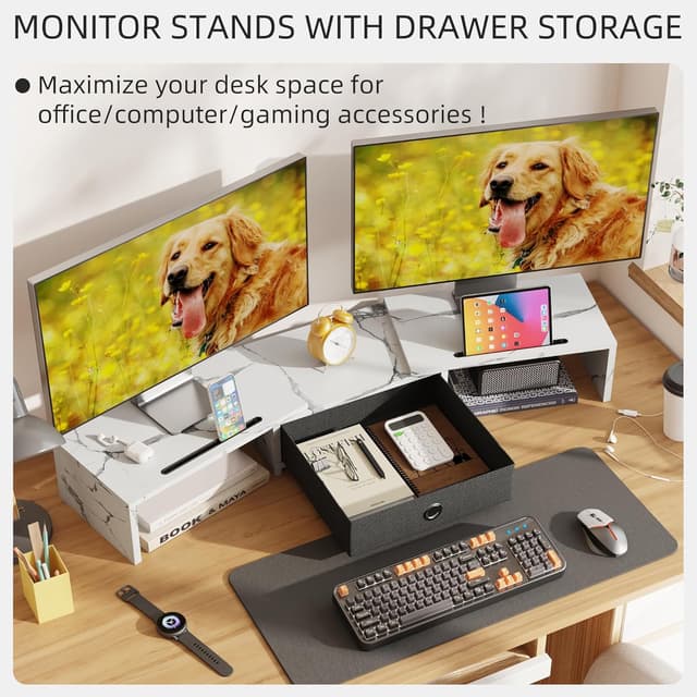 Detalle 1 de OYRREU Monitorständer 15,5 cm Schreibtisch