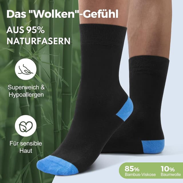 Thumbnail 1 de FALARY Bambus-Socken im 6/12er-Set (Herren & Damen) – superweich, nahtlos, anti Blasen