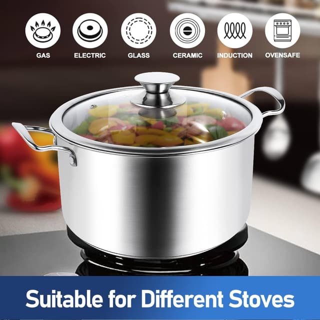 Thumbnail 3 de Aufranc 10-Piece Stainless Steel Cookware Set