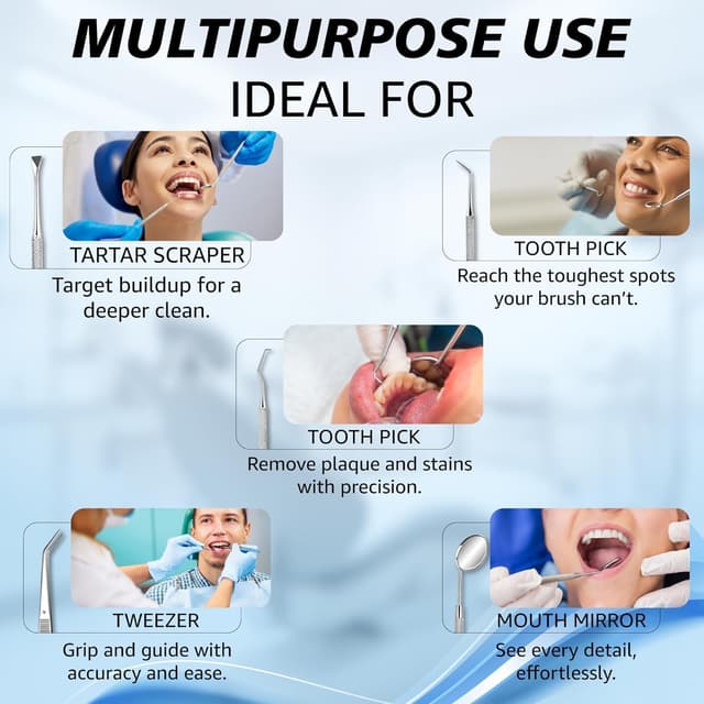 Thumbnail 2 de 5er Dental Scaler Edelstahl Hygiene Kit