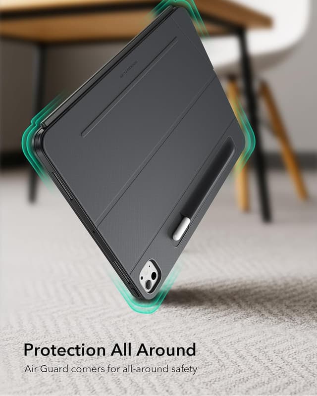 Thumbnail 6 de ESR Hülle mit Tastatur für iPad Pro 13" (M5/M4) 2025/2024 – magnetische abnehmbare Tastatur, beleuchtet, Dunkelgrau