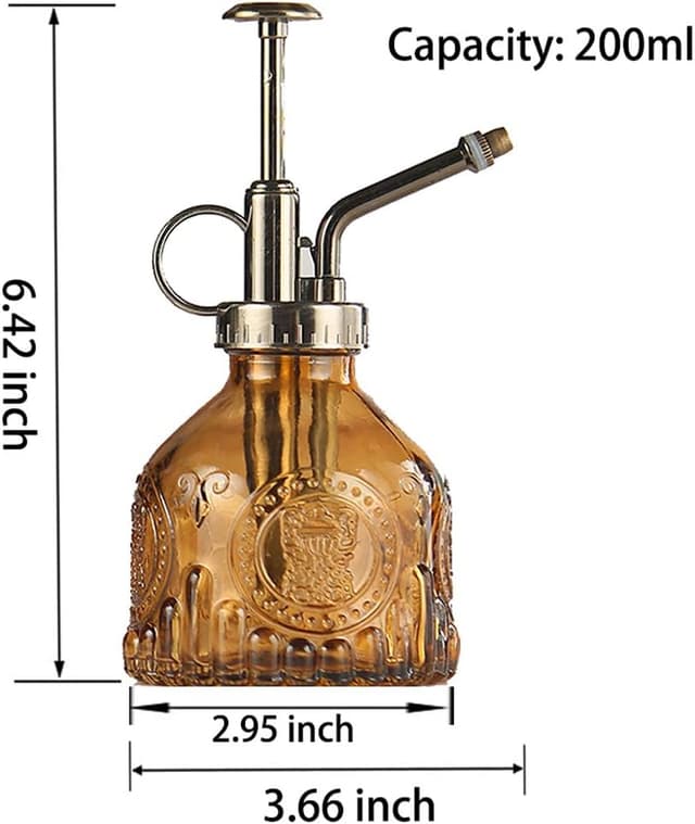 Detalle de Plant Mister Glass Watering Spray Bottle 6.4in