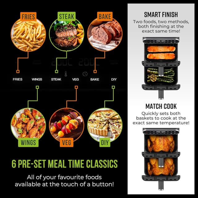 Thumbnail 3 de Tower T17190 Vortx XL Dual Stack Air Fryer