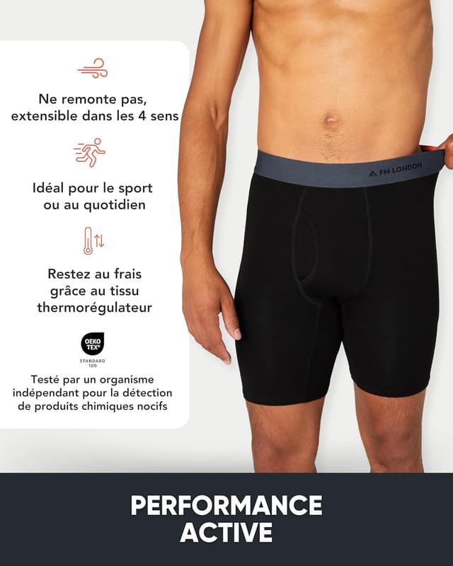 Thumbnail 4 de FM London Boxer en bambou Lot 4 đ©Č