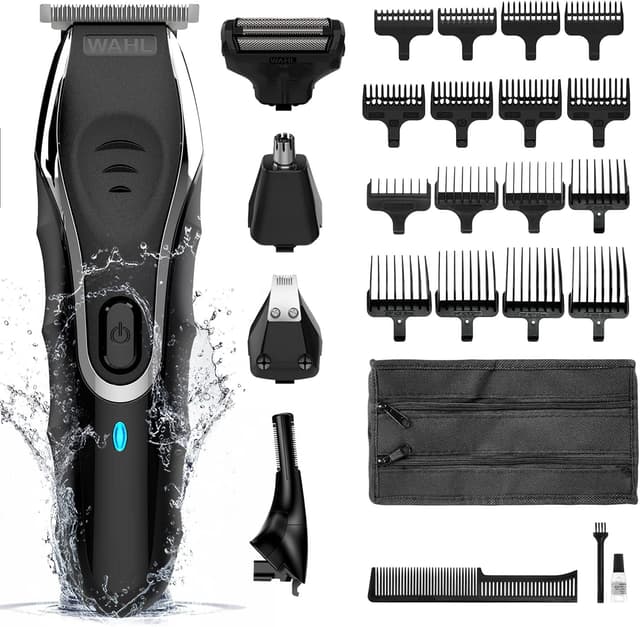 Detalle de Wahl Aqua Blade 10-in-1 Multi Groomer for Men – beard trimmer, stubble & body shaver kit