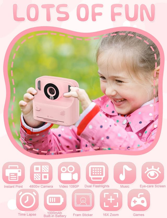 Thumbnail 1 de PHNIXGAM Cámara instantánea infantil