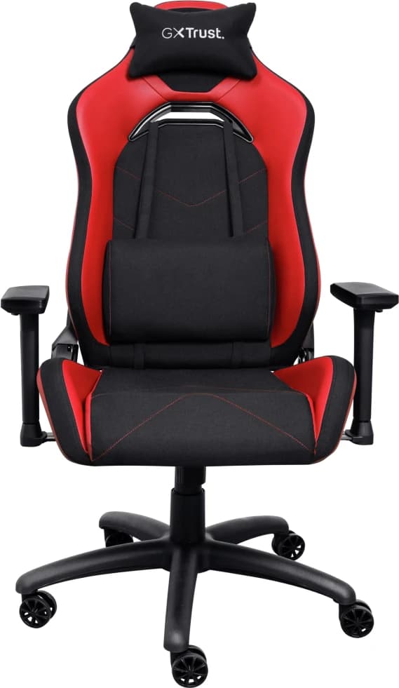 Detalle de Trust GXT 714R Ruya Gaming-Stuhl in Rot – höhenverstellbar mit neigbarer Rückenlehne bis 180°