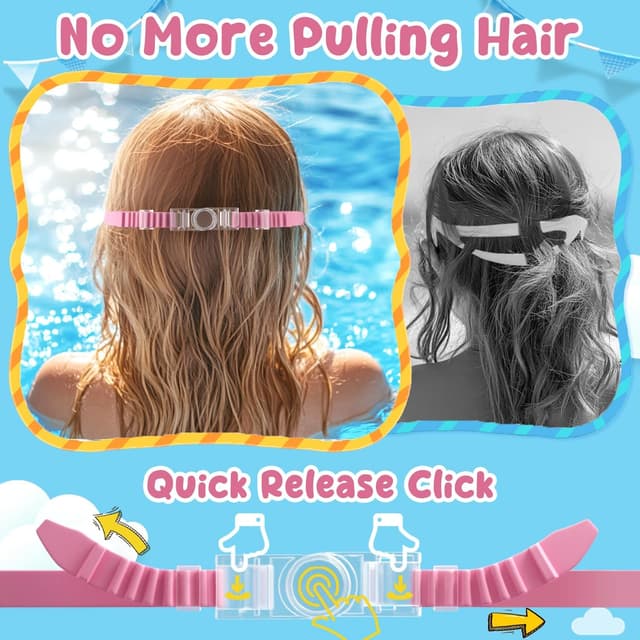 Thumbnail 2 de COOLOO Kids Swimming Goggles 180° HD Vision