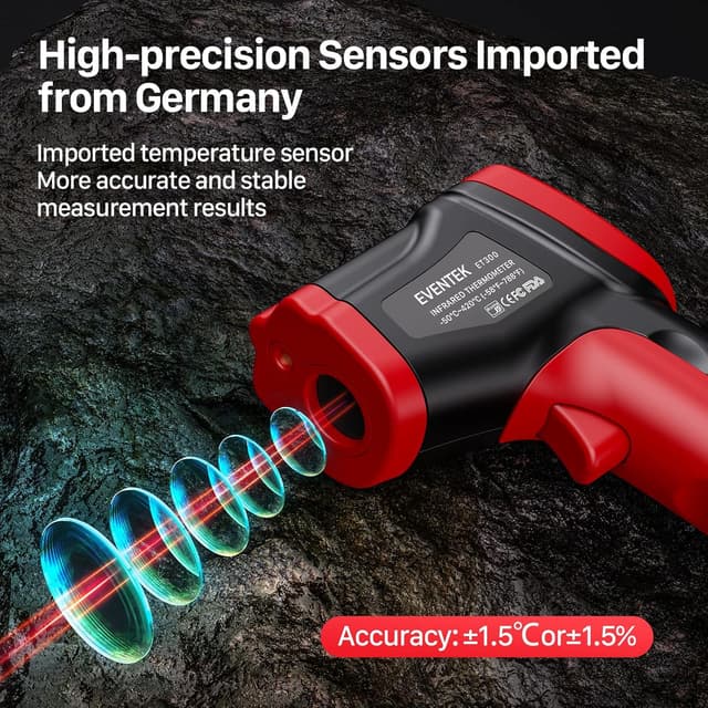 Thumbnail 1 de Eventek Termometro Infrarossi 500°C