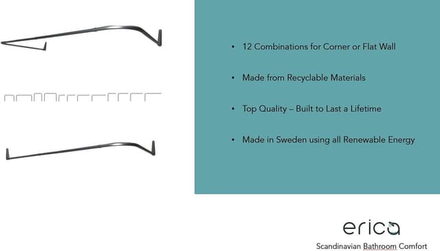 Detalle 2 de Tringle de douche angle 12 combinaisons