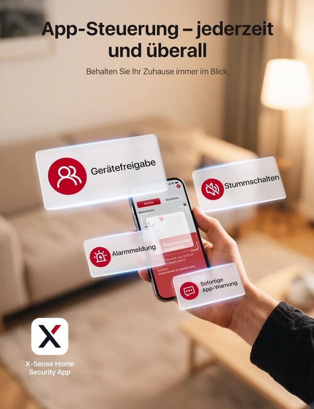 Thumbnail 2 de X-Sense XS0E-iR WLAN Rauchmelder 3er-Set