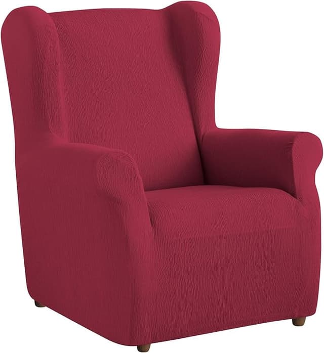 Detalle de Textil-home Funda TEIDE para Sillón Orejero, Rojo, 1 Plaza 😊