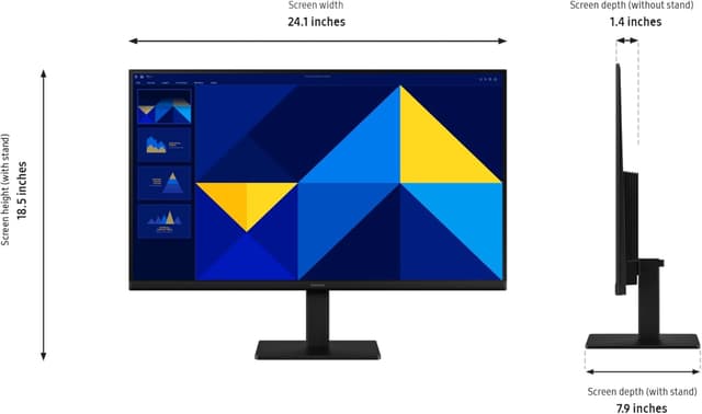 Thumbnail 6 de Samsung 27" (S30GD) Essential Monitor (LS27D304GANXZA) with IPS Panel, Tilt-Only Stand, and 100Hz