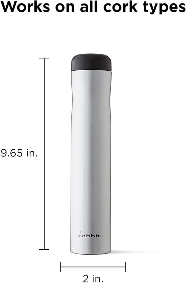 Detalle 2 de Rabbit Automatic Electric Corkscrew (Hands-Free) with Foil Cutter, Rechargeable Cordless Wine Opener