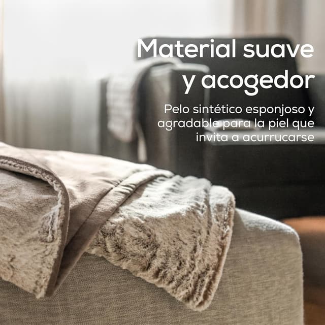 Detalle de Beurer HD 75 Manta eléctrica 180×130 cm, 6 niveles 🎛