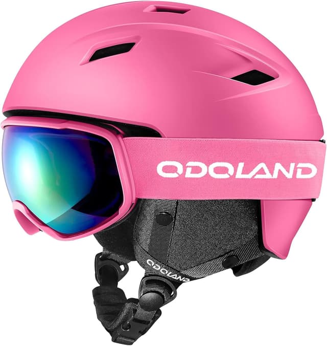Imagen de Odoland Ski Helmet and Goggles Set for Skiing en OfertitasTOP