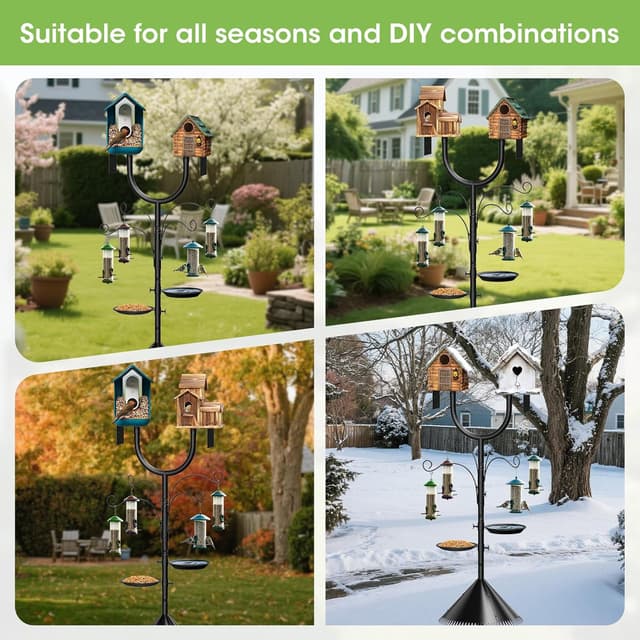 Detalle 2 de MQHUAYU squirrel proof bird feeder stake