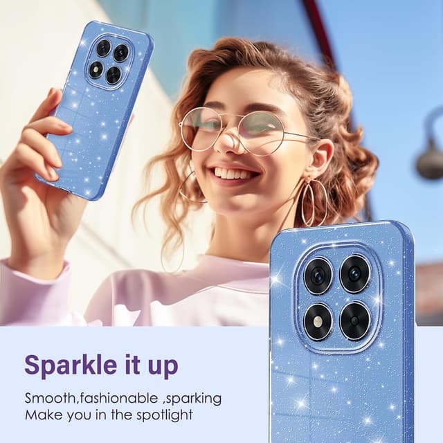 Detalle 2 de Eherui Glitzer Hülle für Redmi Note 14 Pro 5G