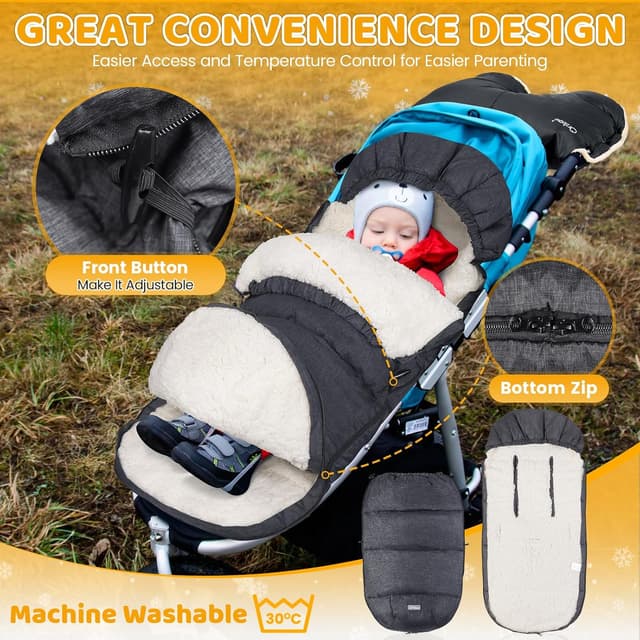 Thumbnail 4 de Orzbow Sacco Invernale Passeggino Universale 🌧