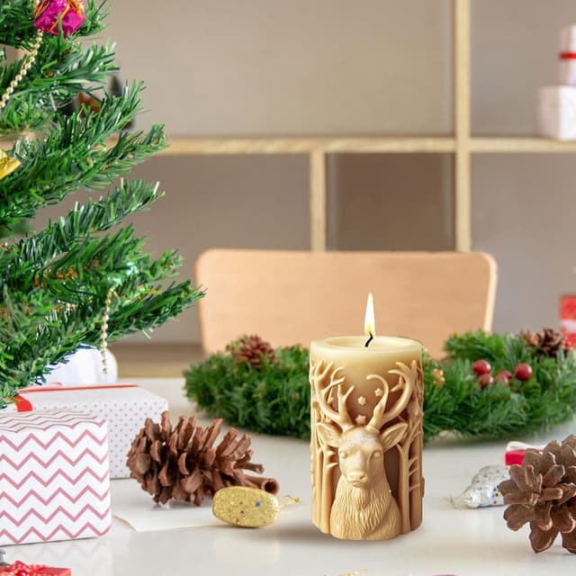 Thumbnail 3 de WANDIC Christmas Elk Silicone Mold 1 piece 🕯