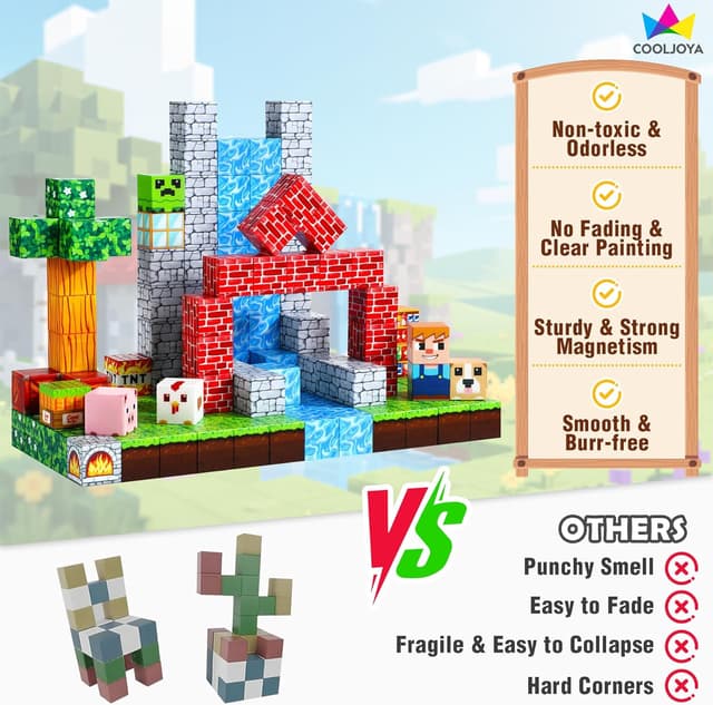 Detalle 1 de COOLJOYA Costruzioni magnetiche 150 pezzi