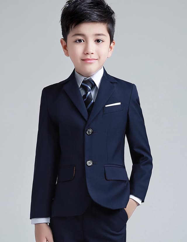 Thumbnail 3 de YuanLu Boys Suit Slim Fit 5-Piece 7