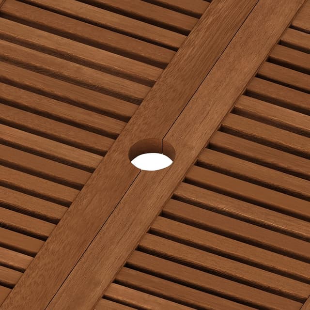 Thumbnail 6 de Furinno TIOMAN Patio Table Folding Outdoor Side Table in teak oil (51.1 x 72.4 x 51.1 cm)