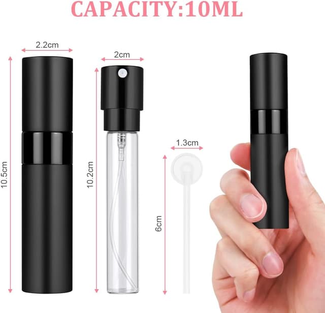 Detalle de ACWOO 3 pezzi mini bottiglia di profumo da 10 ml con atomizzatore portatile