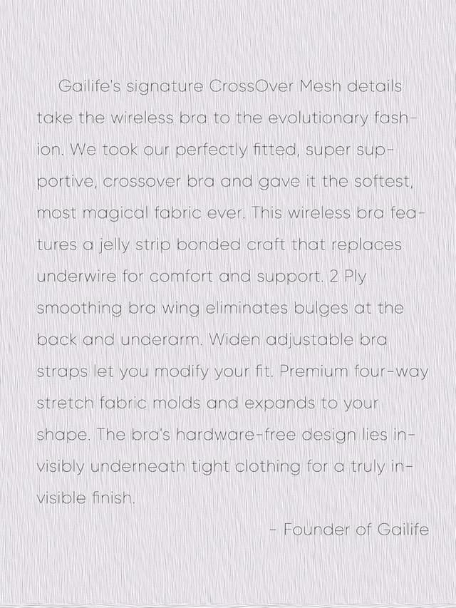 Thumbnail 6 de Gailife Crossover Bras for Women No Underwire Wireless Bralettes