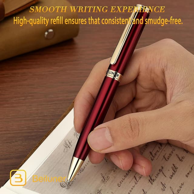 Detalle 2 de BEILUNER penna a gel laccata oro 24K