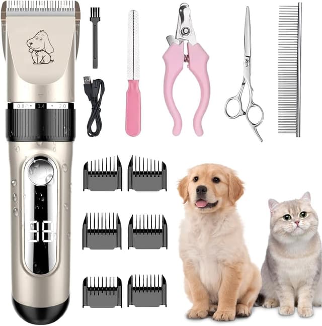 Detalle de KAEFUYS Schermaschine Hund mit LCD Anzeige