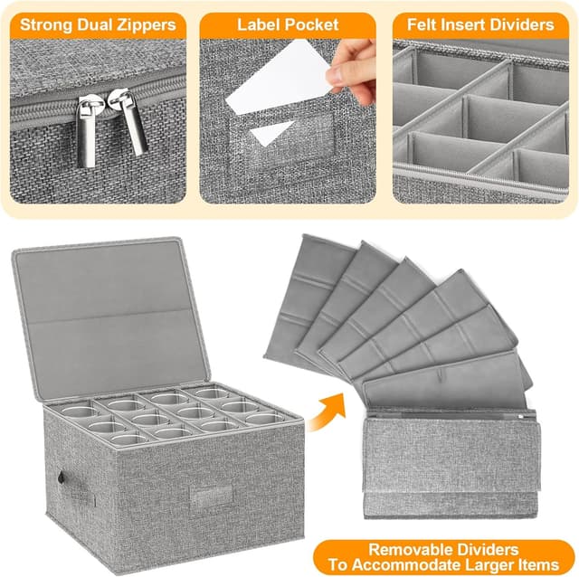 Thumbnail 4 de Kukikan 2-Pack Wine Glass Storage 🍷