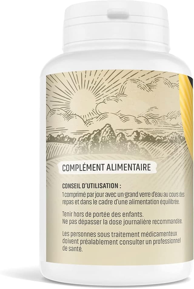 Detalle 2 de Herbes Et Plantes Millepertuis Bio – 200 comprimés (400 mg) pour 1 comprimé par jour