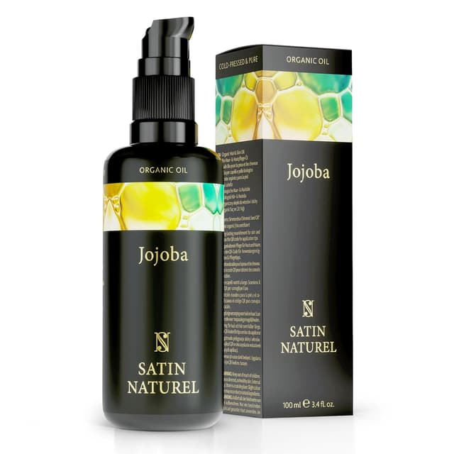 Detalle de Satin Naturel Bio Jojobaöl kaltgepresst (100% rein) – 100 ml als Gesichts- und Körperöl