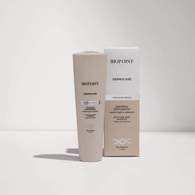 Detalle de Biopoint Dermocare Shampoo Anticaduta con Aminoacidi e Betaina (200 ml) per capelli fragili