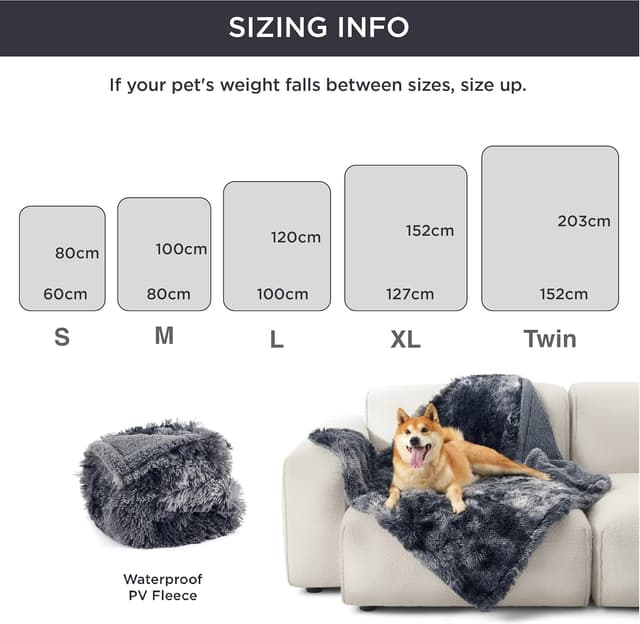 Detalle de BEDSURE wasserdichte Hundedecke 60 x 80 cm