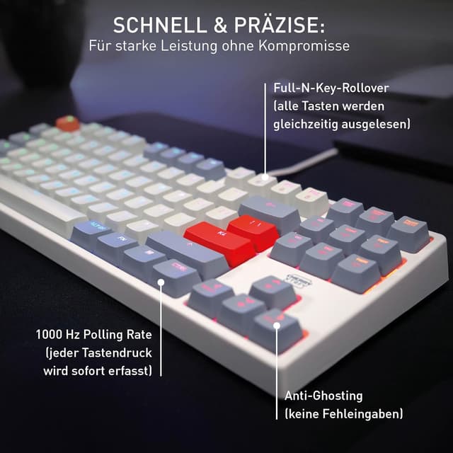 Thumbnail 5 de Cherry XTRFY K4V2 TKL Kabelgebundene Gaming-Tastatur