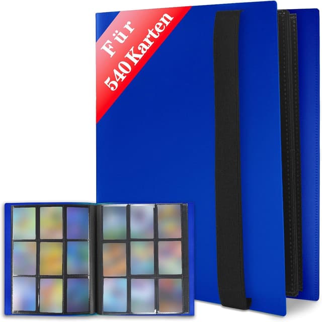 Thumbnail 6 de JUSONEY Trading Card Album Folder 4 Pocket Binder