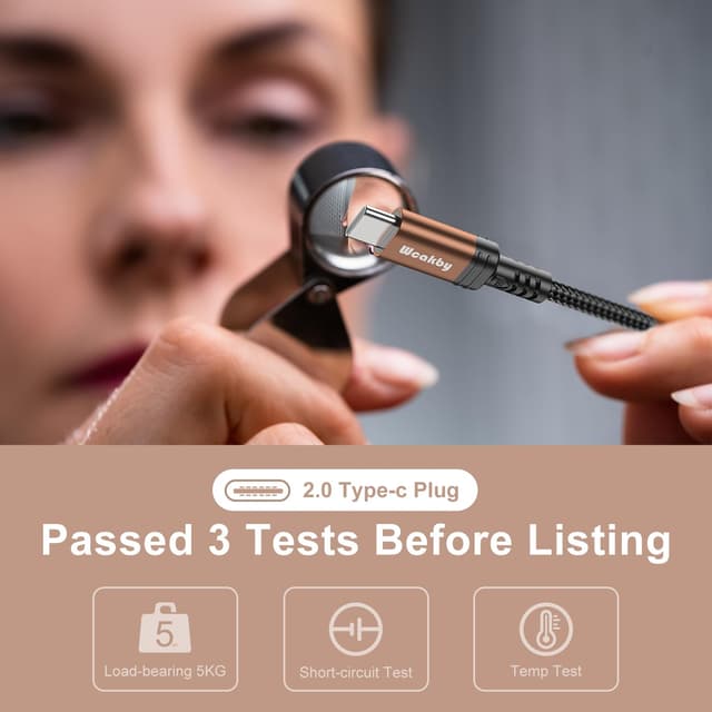 Detalle de USB auf USB‑C Schnellladekabel 3 m 🔌