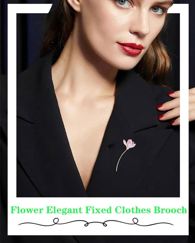 Thumbnail 4 de Frauen Lotus-Seerose Brosche 2er Set